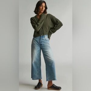 Everlane Light Wash Wide Leg Jeans - Blue